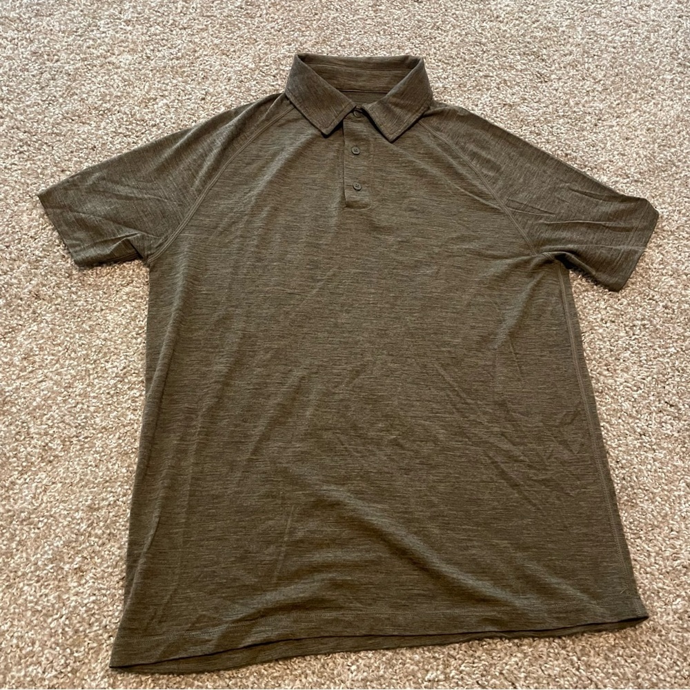 Woolx Summit Polo shirt green‎ merino classic performance golf career office